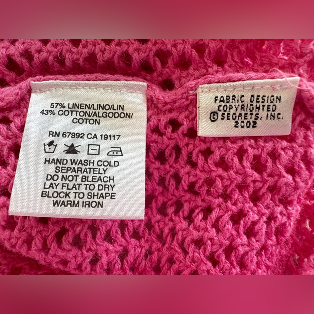 Sigrid Olsen Pink Floral Knit Sweater - Picture 13 of 14